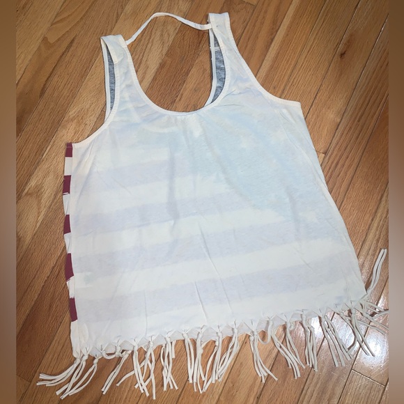 Others Follow American Flag 🇺🇸 Fringe Tank Top - Small - Picture 3 of 7